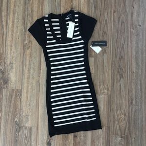 Striped French Connection Mini-Dress